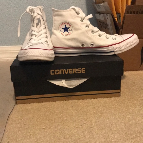 Converse Shoes - White Chuck Taylor Converse All Star High Tops